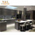 shopping 2021 china supplier Free CAD 3D-MAX white standard modern kitchen design